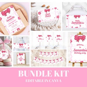 Cute Kitty Birthday Invitation, Editable Kitty Birthday Invitation, Kitty Digital Birthday Invitation, Cute Pink Birthday Theme, Kitty Invitation