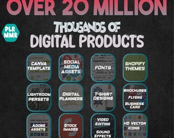 Exclusive Bundle: 20M+ Digital Products with Master Resell Rights for Passive Income – Graphics, Video Editing, and More!