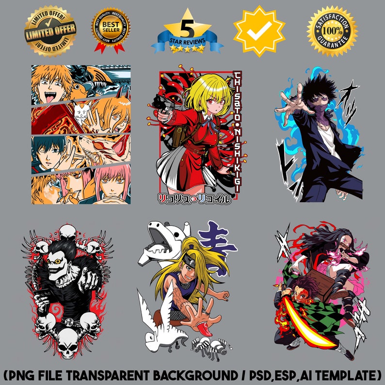 10,000 Anime Designs with Transparent Backgrounds PNG, PSD, EPS zdjęcie 5