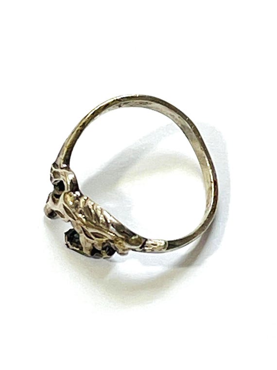 Sterling Silver Unicorn Ring – Small Offset Band … - image 2