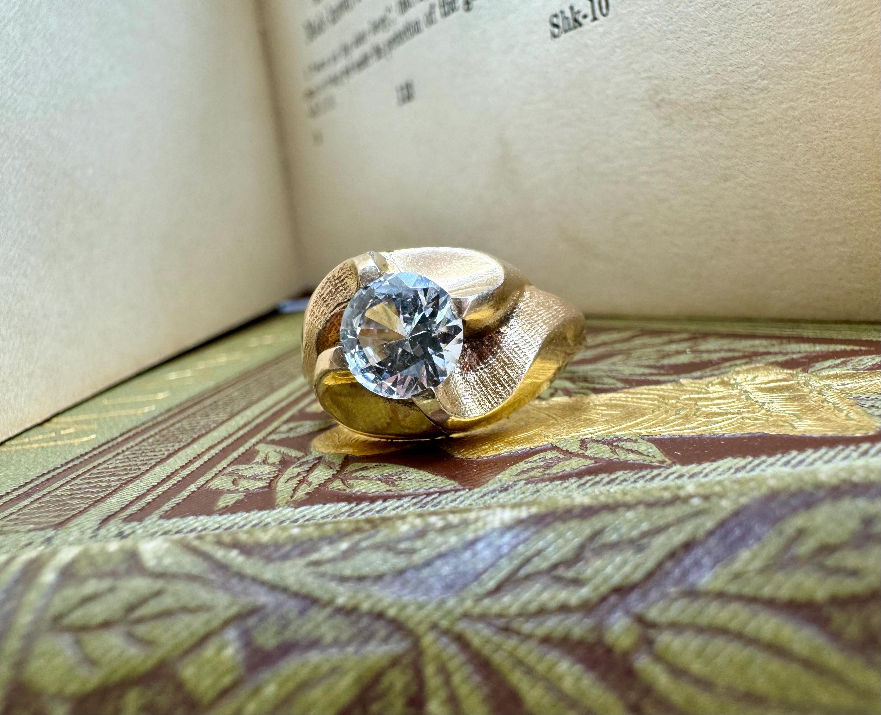 1940s Zirconia Ring - Etsy 1940s Zirconia Ring - Etsy
