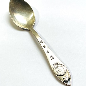 Vintage Utah State souvenir spoon, sterling silver, 45th state