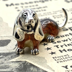 Silver 925 Dachshund Figurine - Etsy