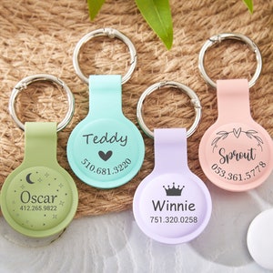 AirTag cover dog collar or harness AirTag case AirTag holder AirTag case holder collar Personalized Pet Air Tag case dog/cat collar tag