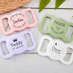 AirTag cover dog collar or harness AirTag case AirTag holder AirTag case holder collar Personalized Pet Air Tag case dog/cat collar tag
