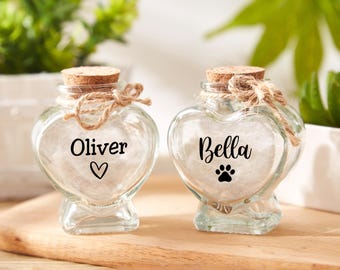 Benutzerdefinierte Haustier Andenken, Haustier Gedenkglas, Verlust von Haustier, personalisierte Glas Gedenkstätte, Hund Katze Haustier Erinnerung, Regenbogen Brücke Haustier, Haustier Geschenke