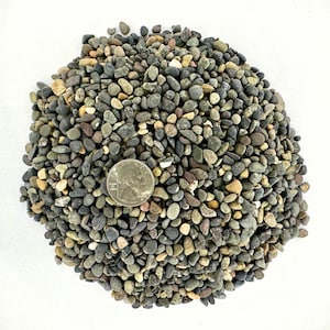 Natural Hand Picked Mixed Mexican Beach Pebbles, 1/8"-1/4", Decorative Stones Succulent Pebbles, Landscaping Stones, 5lb and 15lb Bag