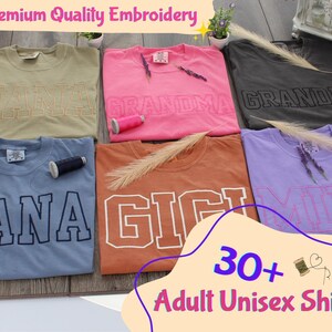 30+ Custom Premium Quality Comfort Colors Embroidered Shirts