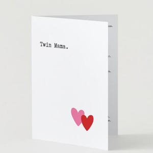 Afdrukbare kaart voor nieuwe tweelingmoeder. Gedicht over tweelingmoeder. Digitale download. Moederdaggedicht voor tweelingmoeder. Ondersteuningskaart voor postpartum. 8,5 x 5,5 inch
