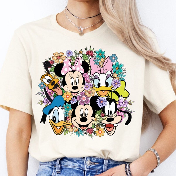 Disney Epcot Flower And Garden Festival Shirt, Floral Mickey And Friends Shirt, Disney Epcot Trip Shirt, Disneyland Spring Family Trip Shirt