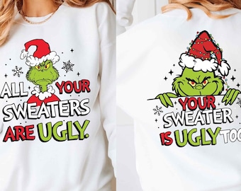 Mom dad baby ugly christmas sweater best sale