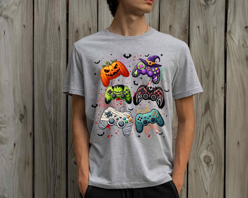 Halloween Gaming Controller Shirt, Halloween T Shirt for Kids