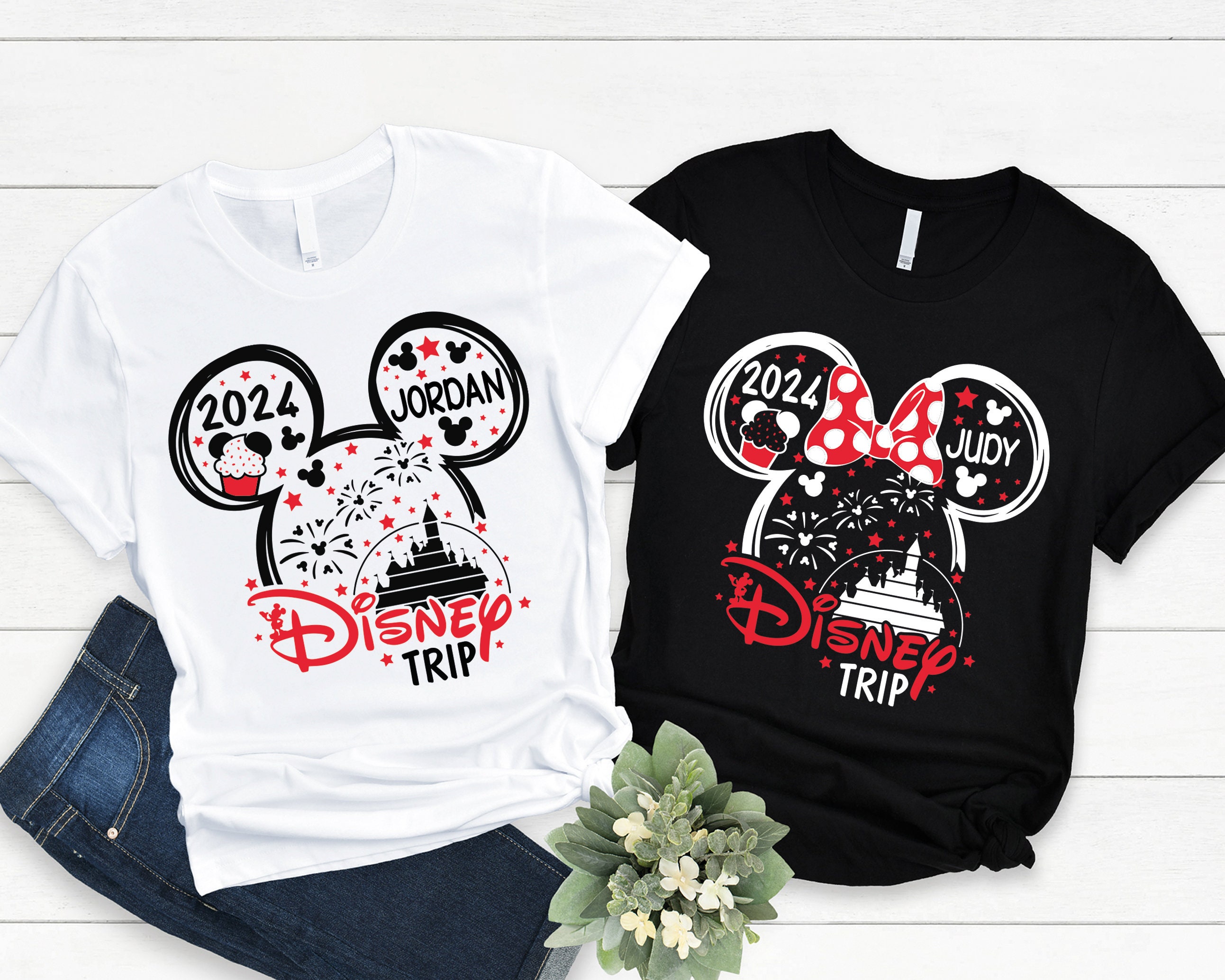 Discover Disney Trip 2024 Shirts, Disney Schloss 2024 Shirt, Disney Familie Passendes T-Shirt