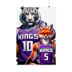 Fox and Sabonis 24x36 Poster Art | Sactown Famous
