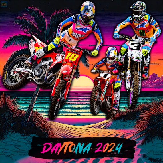 2024 Daytona Supercross Poster |jett Lawrence/eli Tomac/chase