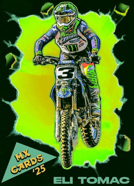 Eli Tomac 2025 Motocross Trading Card