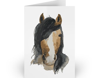 Horse Greeting Card | Blank Art Card | Watercolour Horse