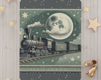 Steam Train Toddler Blanket