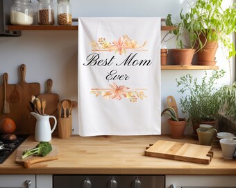 Personalisiertes Geschirrtuch kundenspezifisches Küchentuch Muttertagsgeschenk dekoratives Handtuch kochendes Handtuch Muttertagsgeschenk Geschenkidee für Mama beste Mama