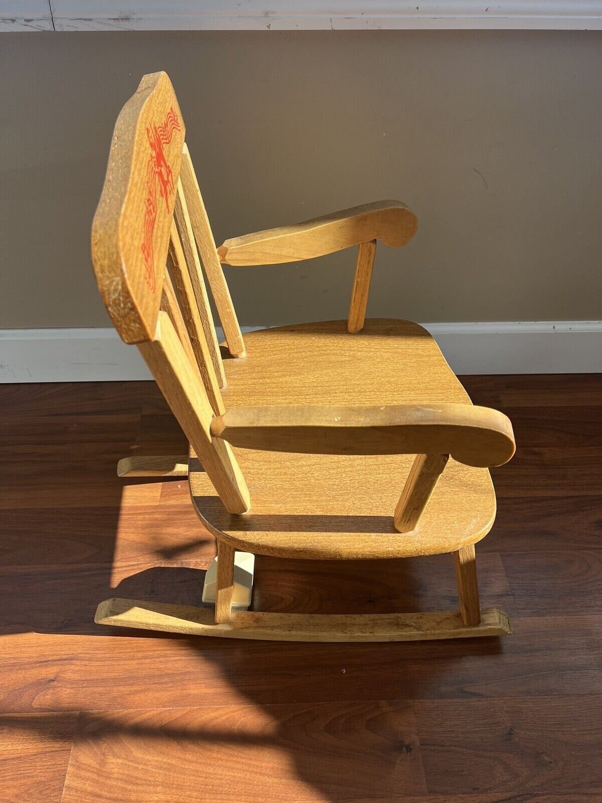 Vintage Childs Rocking Chair Music Box Etsy