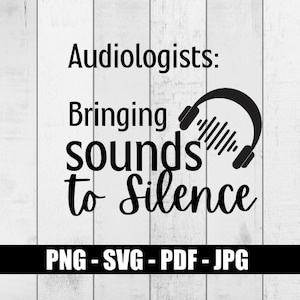 聴覚学者 面白い svg 聴覚学 png デジタル ダウンロード ギフト svg デジタル ダウンロード デジタルファイル png ファイル SVG ファイル Cricut 用 Cricut