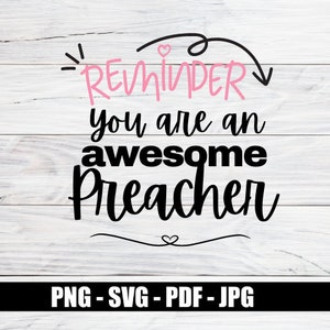Prediger svg Super Prediger Digital Download Digitale Dateien svg pdf Digital Download png Dateien SVG-Dateien für Cricut Cricut svg