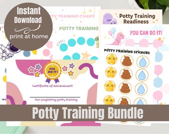 Töpfchen-Kit: Checkliste, Tabelle & Zertifikat - Kleinkind-Training (Printable Bundle)