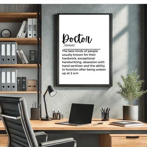 Doctor Printable Wall Art Medical Practice Art Clinic Gift Funny gift for Clinic room art Medical Wall Print Medical Student Gift