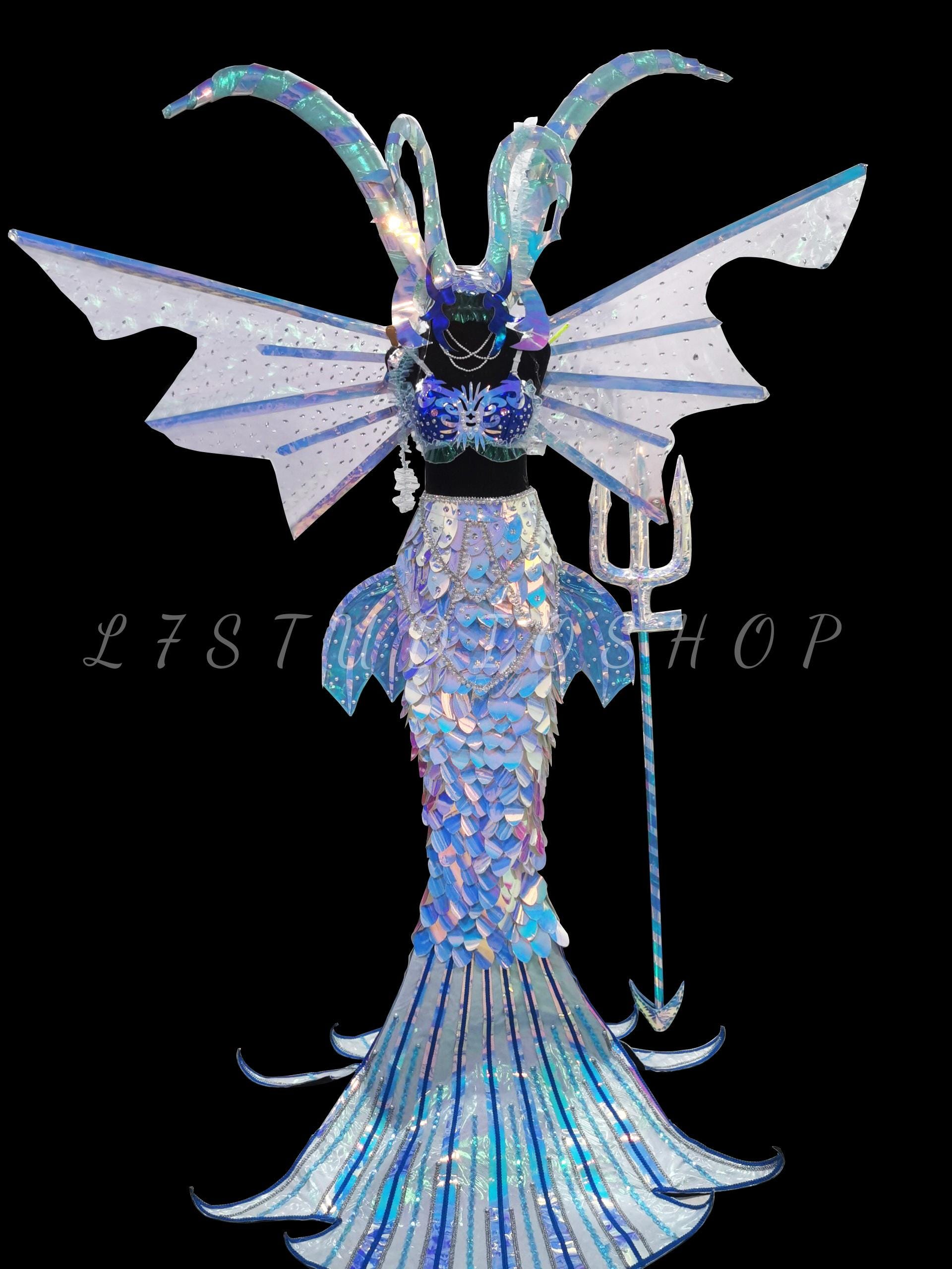 knee length dresses for ladies Lace-Up Long Metallic Mermaid Prom Dress with Cut Out Midnight Navy Foil / Medium main image 0