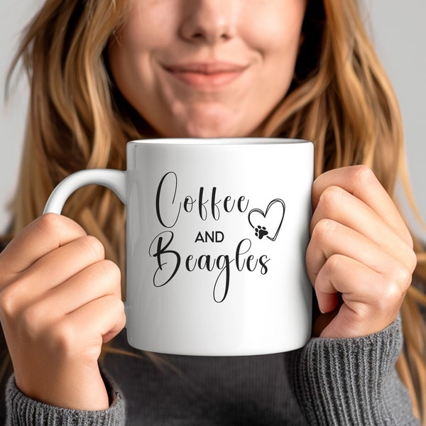 Beagle Lover 11-ounce Ceramic Coffee Cup, Funny Coffee Mug, Gift for Beagle Owner, New Puppy Gift, Dog Owner Tea Cup, Dog Lover Coffee Mug