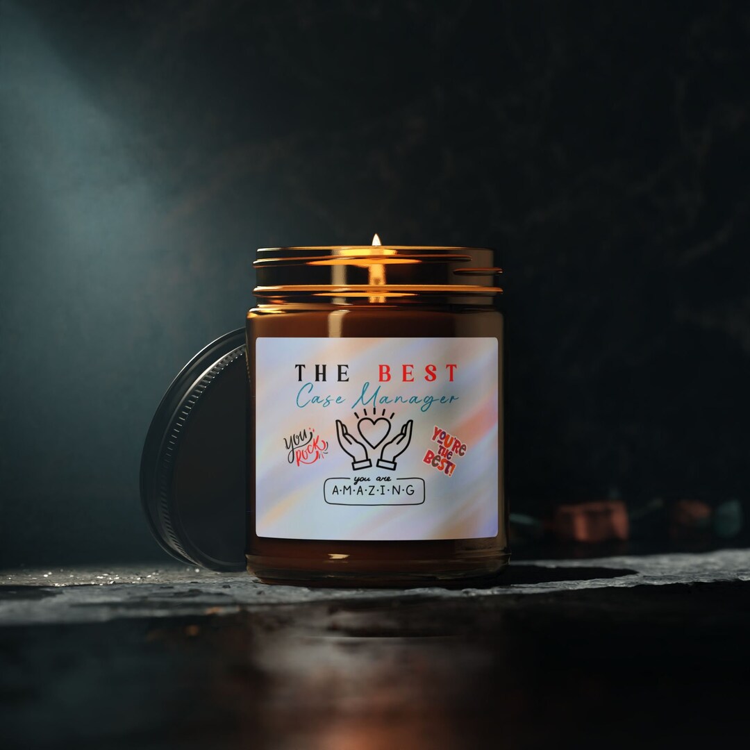 Case Manager Candle, Case Manager Gift, Soy Wax Candle, Thank You Gift
