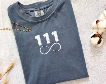 111 Shirt, Angel Numbers Shirt, Angel Number 111 Shirt, Comfort Colors Shirt, Numerology Shirt, Celestial Shirt,  Meditation Shirt
