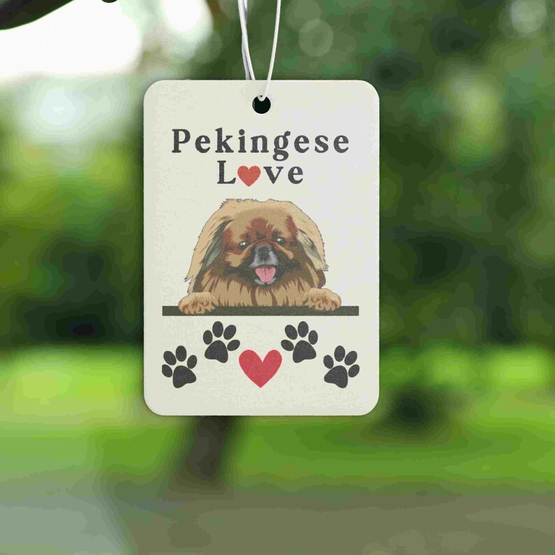 Pekingese Car Air Freshener, Pekingese Car Accessory, Gift Idea for