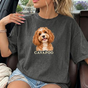 Cavapoo Shirt, Cute Cavapoo Dog T-Shirt, Cavapoo Gifts, Comfort Colors 1717 Tee, Cavapoo Mom Gift, Dog Lover Shirt, Cavalier Poodle Mix Gift