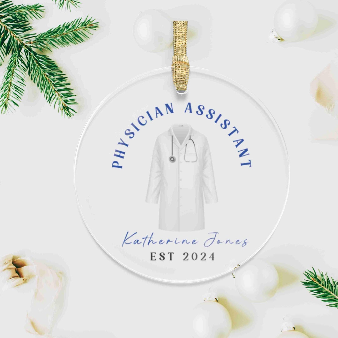 Physician Assistant Ornament, Custom Physician Assistant Ornament