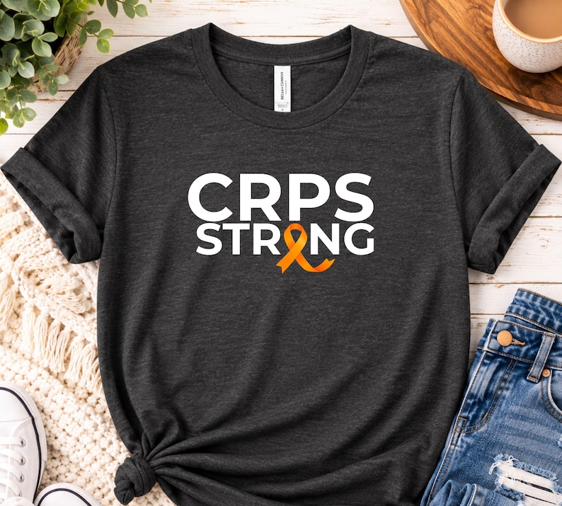 CRPS Strong Shirt, Complex Regional Pain Syndrome Awareness Tee, Orange ...