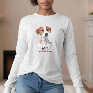 Jack Russell Long Sleeve Shirt, Bella Canvas Brand Shirt, Soft and Lightweight, Gift Idea for Jack Russell Owner, Dog Lover Shirt