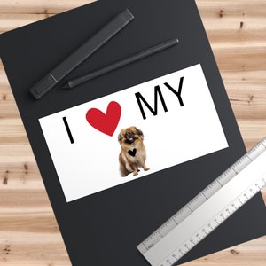 Pekingese Bumper Stickers, Pekingese Car Decal, Premium Vinyl Indoor or Outdoor Use, Gift Idea for Pekingese Owner, Free Shipping