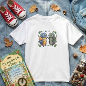 Isopod Youth Shirt, Roly Poly Kids Tee, Pill Bug TShirt