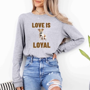 Jack Russell Shirt, Jack Russell Terrier Long Sleeve TShirt, Bella Canvas Brand Shirt, Soft & Lightweight, Gift for Dog Lover