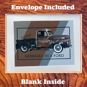 Karta z kopertą - Nebraska w ciężarówce Ford - Nebraska Ford Truck - Pusta karta z kopertą - Format A2