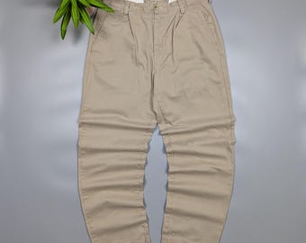 Vintage 90's Polo Ralph Lauren Chino Pleated Pants / Men's 34W X