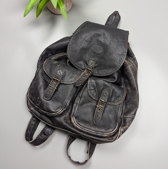 Vintage CAMEL Cigarettes Backpack – 80s 90s Black Leather Bag, Distressed  Retro Unisex RARE Collectible, Biker Streetwear Style Gift