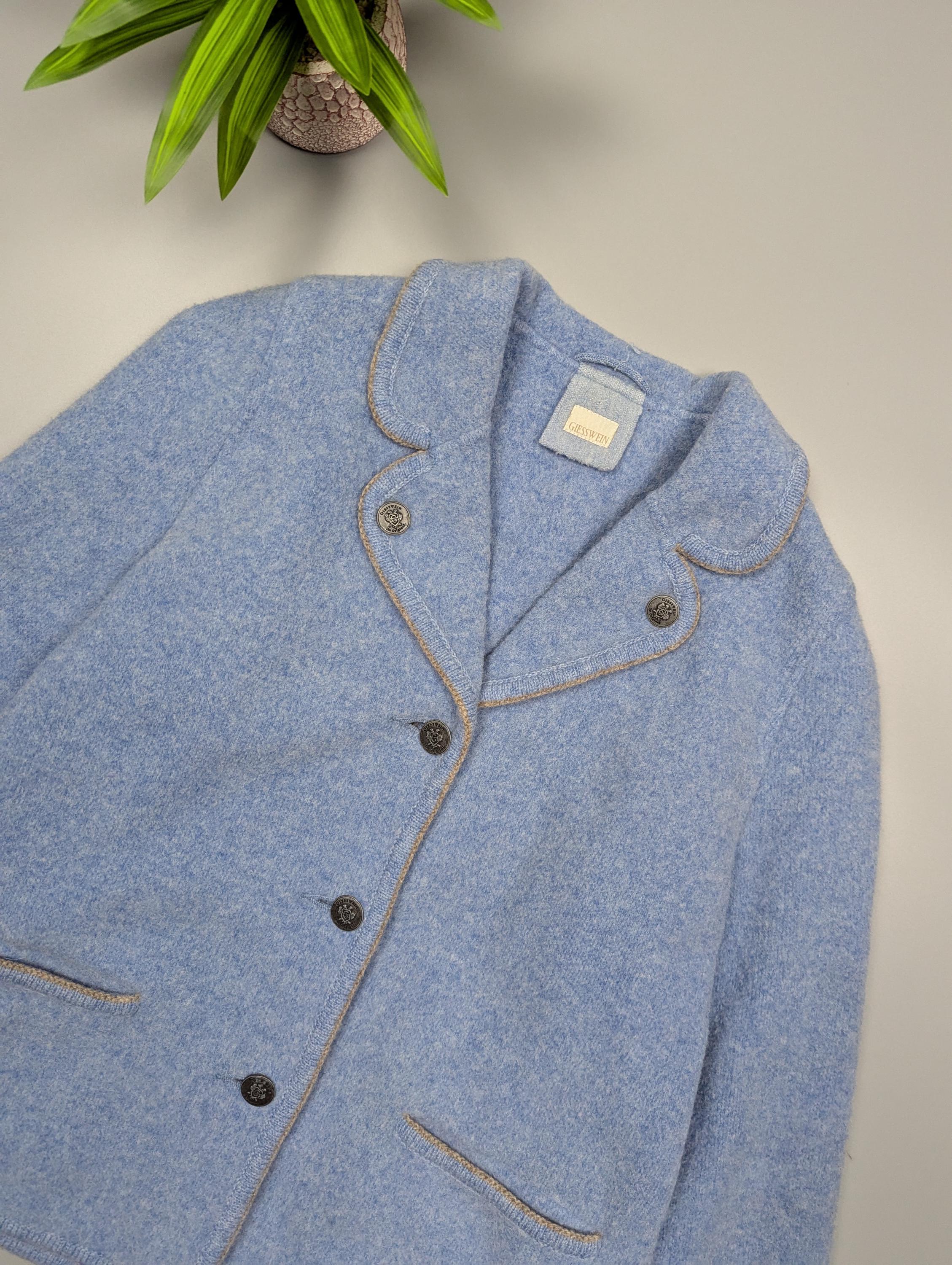 GIESSWEIN Austria レディース ウールジャケット ブルー US10