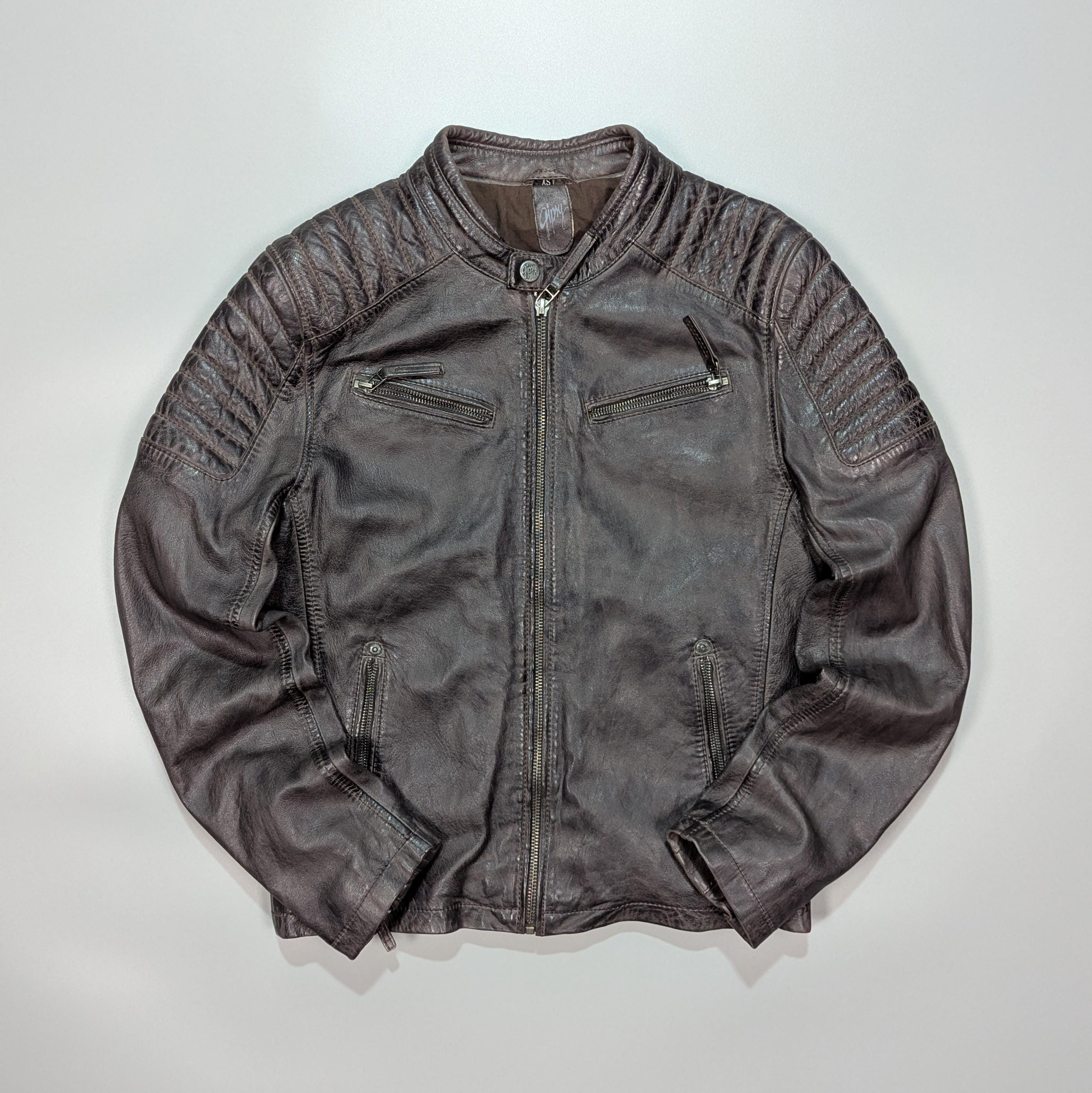 ジャケット・アウター GIPSY hoodie lether jacket Gipsy Leather Jacket - Etsy