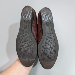 BALLY Vintage Women's Brown Leather Luxury Loafers Pumps with Strap Size US 4.5, Elegant Retro Shoes, Classic Designer Footwear image 8