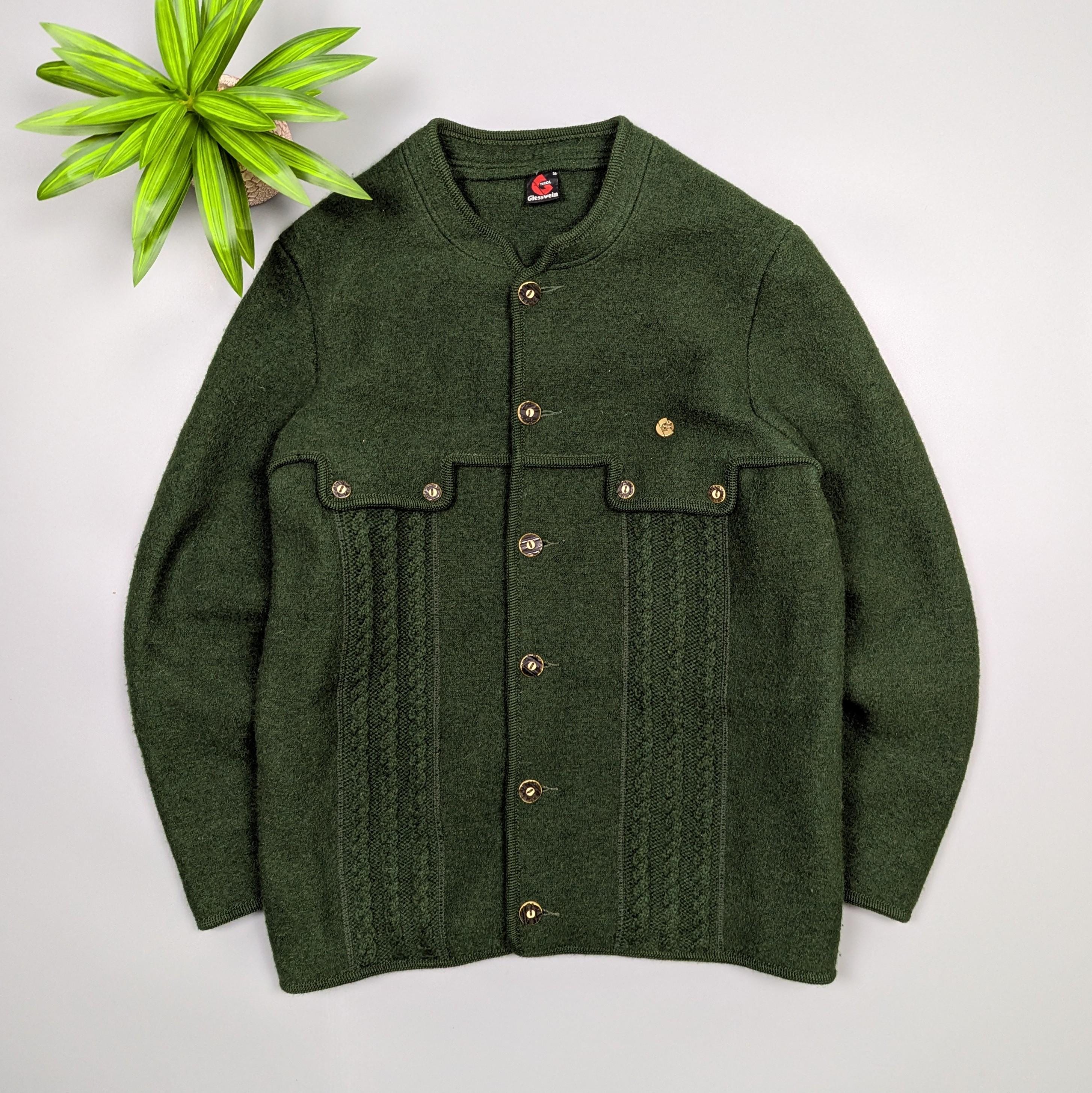 【GIESSWEIN】チロリアン wool jacket 古着 90s Austria製 GIESSWEIN 圧縮 ボイルド ウール ハーフ