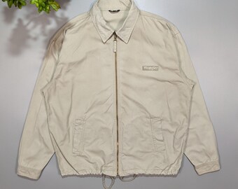 WRANGLER 80s Vintage Beige Army Hunting Cotton Jacket Men's Size XXL Made In USA, Retro Outdoor Wear, Classic Hunting Jacket,Hunting Fashion