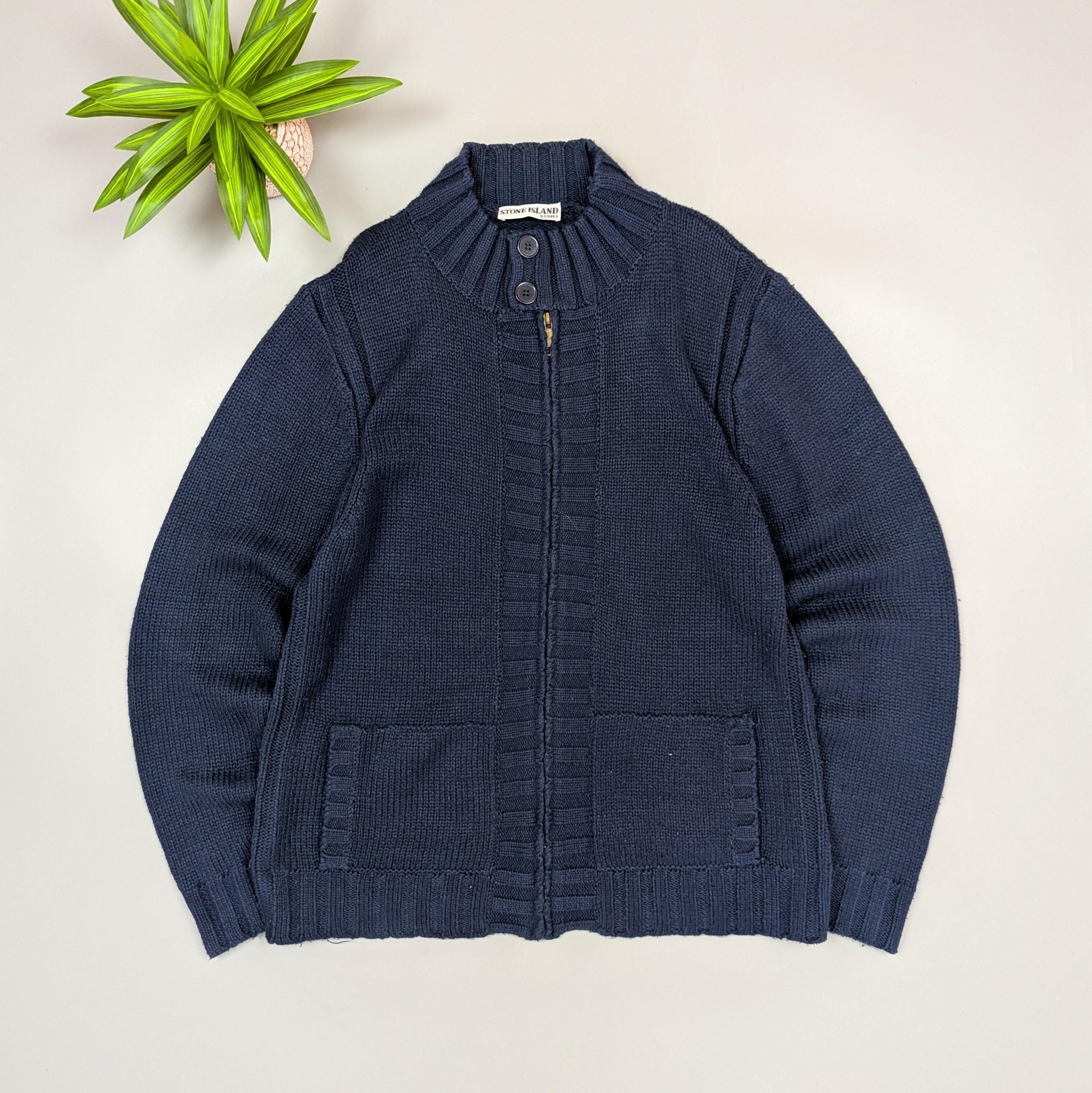 Stone Island Zip Sweater - Etsy