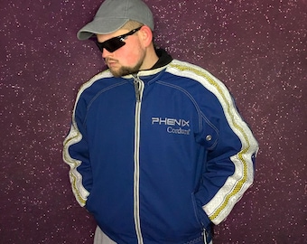 PHENIX Cordura Rare Vintage Men's Alpine Ski Jacket Size M (50), Thermal Insulated,With Reflective Lamps, Outdoor Sportswear,Gorpcore Jacket